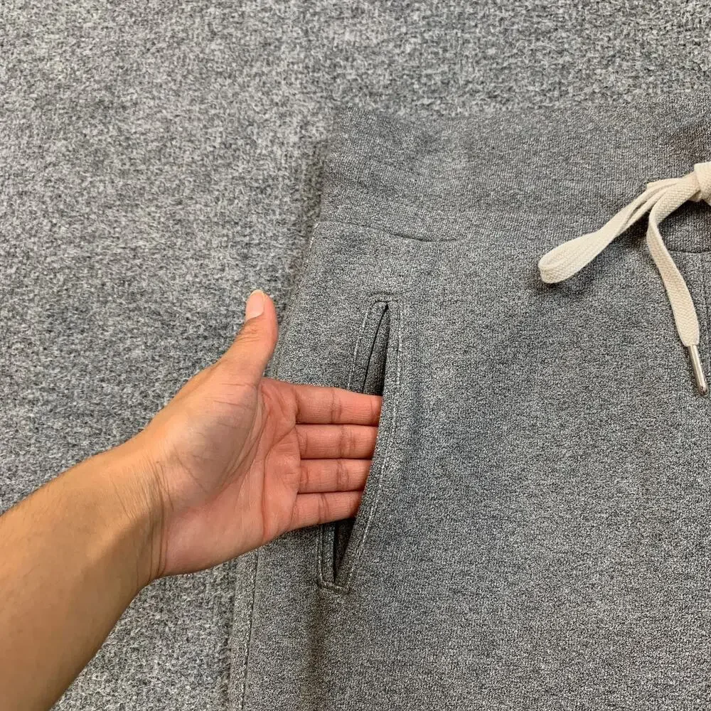 John Elliott Joggers Mens 3 Grey Escobar Drawstring Elastic Waistband Slim Fit